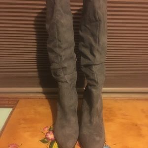 Merona gray slouch boots